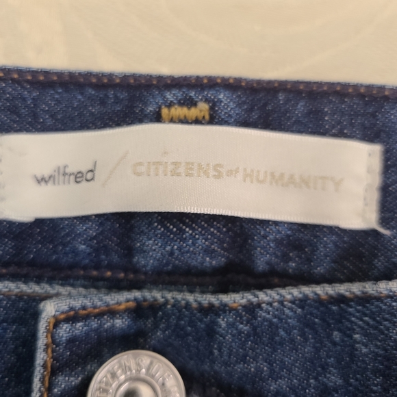 153. Wilfred x Citizens Of Humanity Liv straight crop blue jeans. - Picture 6 of 13